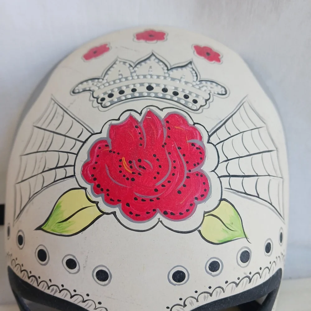 Day Of The Dead Mask De Los Muertos Half Mask Rose